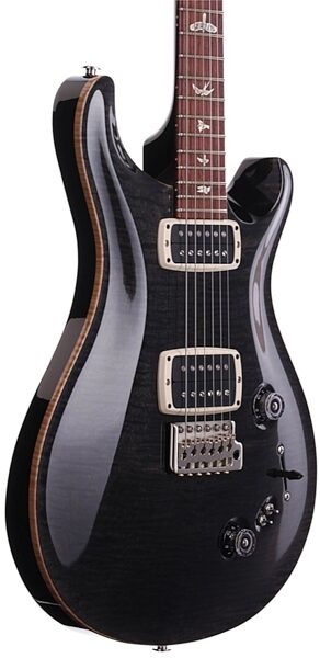 PRS Paul Reed Smith 408 10 Top 2013 Electric Guitar (with Case), Gray Black - Body Angle