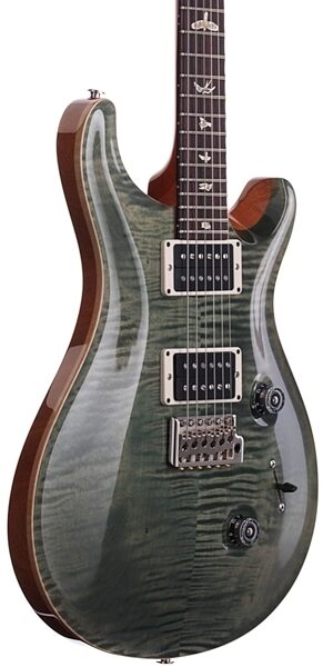 PRS Paul Reed Smith Custom 24 2013 Electric Guitar (with Case), Trampas Green - Body Angle