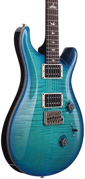 PRS Paul Reed Smith Custom 24 2013 Electric Guitar (with Case), Makena Blue - Body Angle