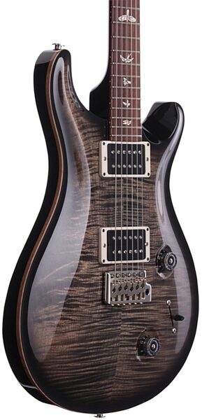 PRS Paul Reed Smith Custom 22 10 Top 2013 Electric Guitar (with Case), Charcoal Burst - Body Angle