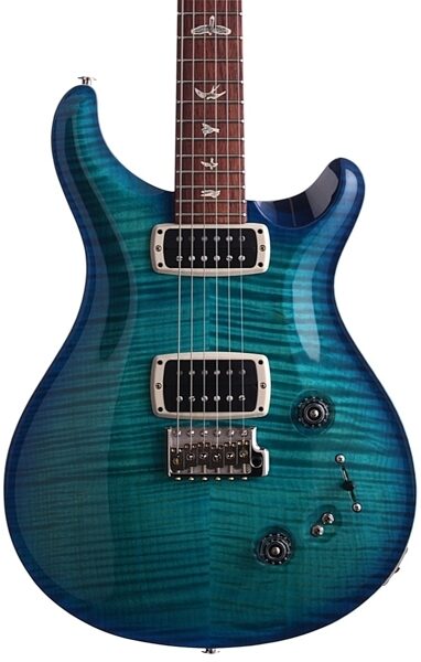 PRS Paul Reed Smith 408 10 Top 2013 Electric Guitar (with Case), Makena Blue - Body Front