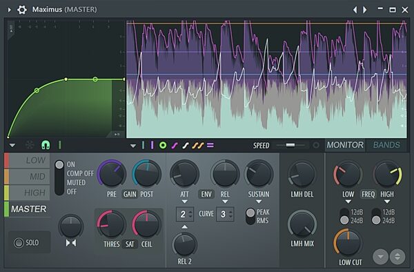 Image-Line Maximus Audio Plug-in Software, Digital Download, Action Position Back