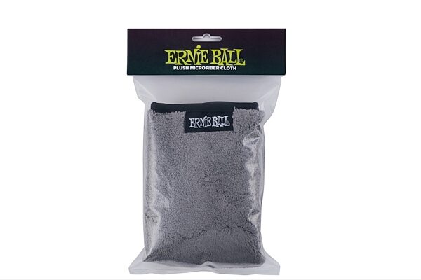 Ernie Ball 12" x 12" Ultra-Plush Microfiber Polish Cloth, New, Bag