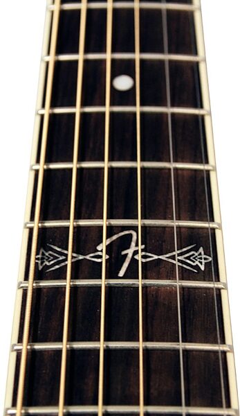 Fender T-Bucket 300CE Vince Ray Voodoo Acoustic-Electric Guitar, Closeup View 10
