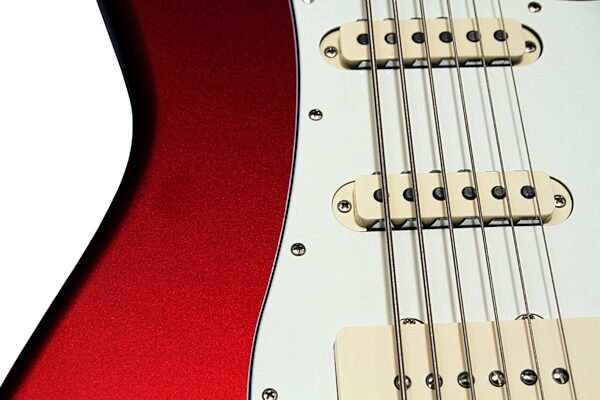 Fender Pawn Shop VI 6-String Electric Bass, Rosewood Fingerboard with Gig Bag, Closeup View 4