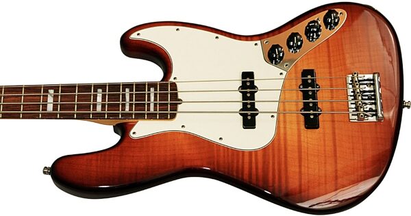Fender Select Active Jazz Electric Bass, Rosewood Fingerboard with Case, Closeup View 3