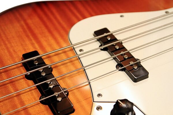Fender Select Active Jazz Electric Bass, Rosewood Fingerboard with Case, Closeup View 6