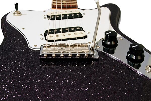 Fender Pawn Shop Super Sonic Electric Guitar, Rosewood Fingerboard with Gig Bag, Closeup View 5