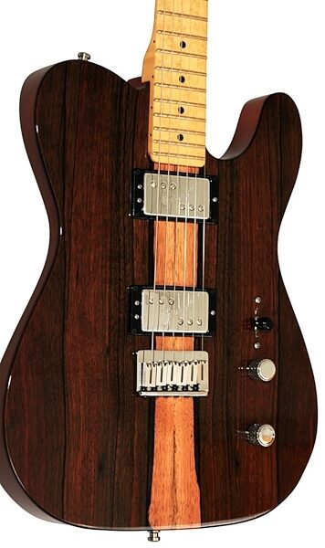 Fender Select Chambered Telecaster HH Electric Guitar, Maple Fingerboard with Case, Closeup View 3