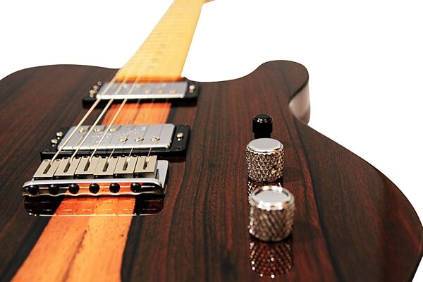 Fender Select Chambered Telecaster HH Electric Guitar, Maple Fingerboard with Case, Closeup View 5