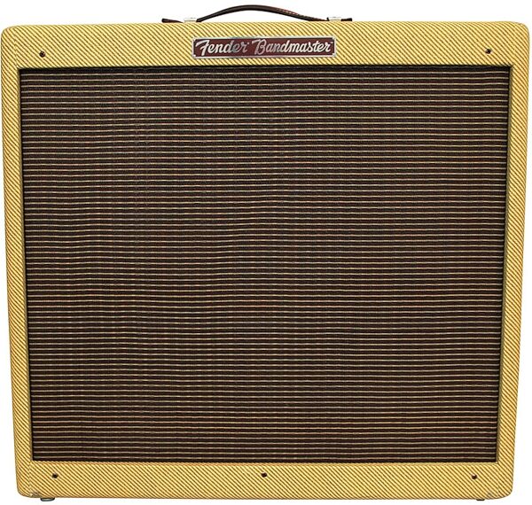 Fender '57 Bandmaster Tweed Guitar Combo Amplifier (26 Watts, 3x10"), Closeup View 1