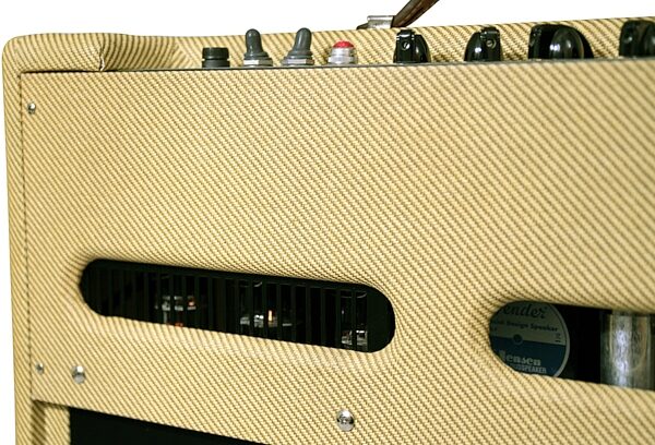 Fender '57 Bandmaster Tweed Guitar Combo Amplifier (26 Watts, 3x10"), Closeup View 9