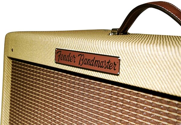 Fender '57 Bandmaster Tweed Guitar Combo Amplifier (26 Watts, 3x10"), Closeup View 10