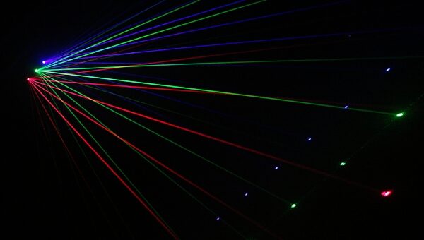 Blizzard Pocket Pulsar Laser Effect Light, Blemished, In Use