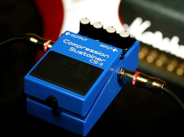 Boss CS-3 Compression Sustainer Pedal, New, Application Shot Front