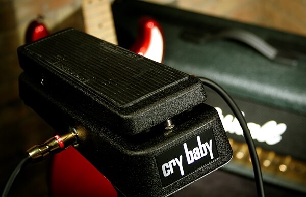 Dunlop GCB95 Original Cry Baby Wah Pedal, New, Application Shot Front