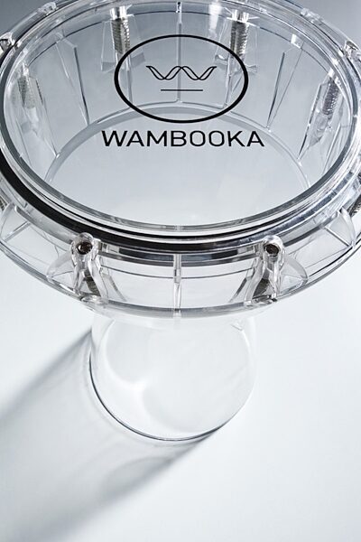 Wambooka Clear Darbuka Dry-Wet Hand Drum (with Bag), Top