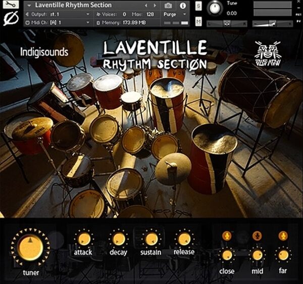 Indigisounds Laventille Rhythm Section Sample Library Software, Digital Download, Screenshot Front