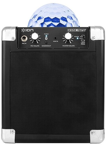 Ion Audio IPA18 House Party Wireless Bluetooth PA Speaker System with Built-In Light Show, Front