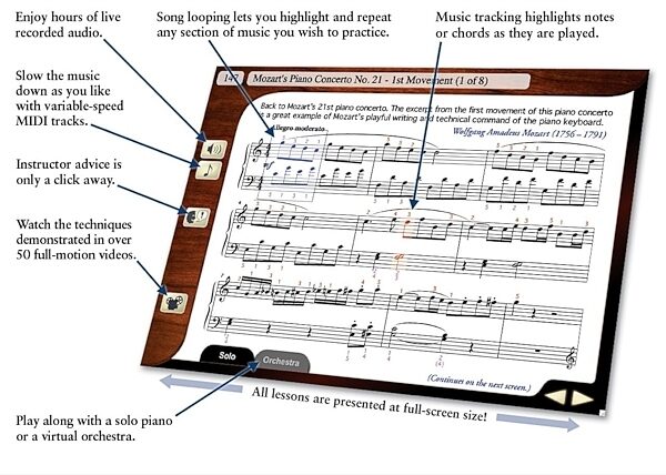 eMedia Intermediate Piano and Keyboard Method 2, Screenshot 1