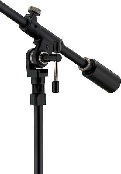 Iron Works Studio MS756RBK Round-Base Telescoping Boom Microphone Stand, Action Position Back