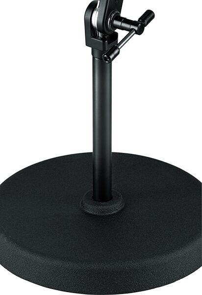 Iron Works Studio MS756RELBK Round-Base Extra-Low-Profile Telescoping Boom Microphone Stand, New, Action Position Back