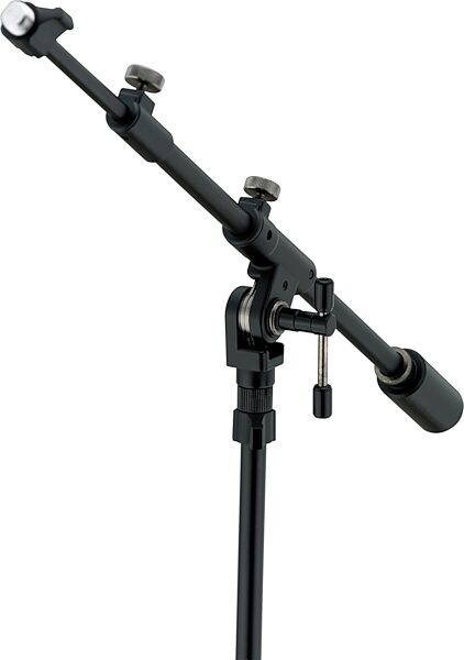 Iron Works Studio MS756RBK Round-Base Telescoping Boom Microphone Stand, Action Position Back