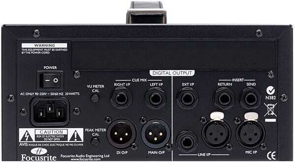 Focusrite ISA One Analogue Microphone Preamp, New, Rear