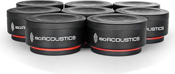 IsoAcoustics ISO-PUCK Mini Vibration Isolators for Studio Monitors and Amps, 8-Pack, Detail Front