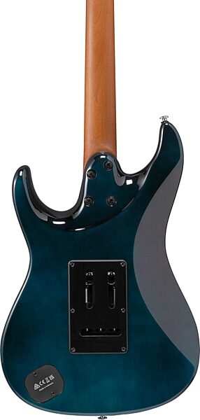 Ibanez AZ24P1QM Premium Electric Guitar (with Gig Bag), Deep Ocean Blonde, Action Position Back