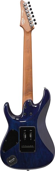 Ibanez AZ427P2QM Premium Electric Guitar (with Gig Bag), Twilight Blue Burst, Action Position Back