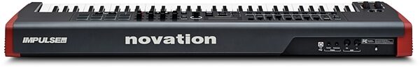 Novation Impulse 61 USB/MIDI Keyboard Controller (61-Key), New, Rear