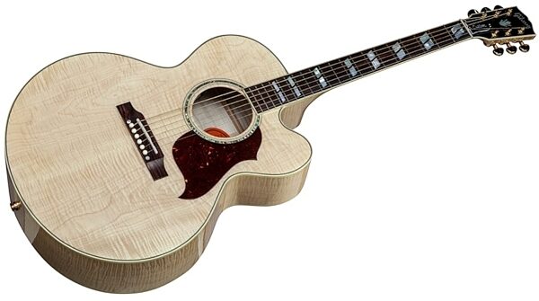 Gibson J-185 EC Blues King Electro Jumbo Cutaway Acoustic-Electric Guitar (with Case), Closeup