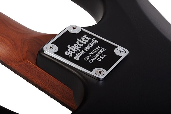 Schecter Jack Fowler Traditional Hardtail Electric Guitar, Black Pearl, Open Box (Good), Action Position Back