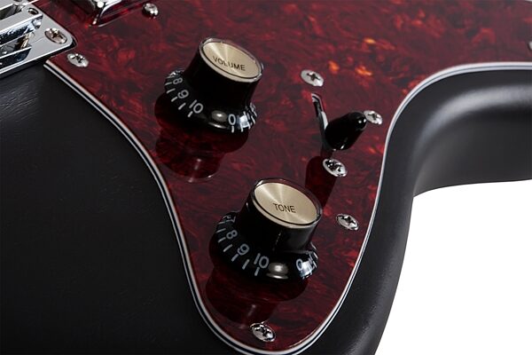 Schecter Jack Fowler Traditional Hardtail Electric Guitar, Black Pearl, Open Box (Good), Action Position Back