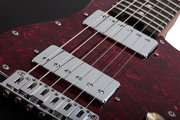 Schecter Jack Fowler Traditional Hardtail Electric Guitar, Black Pearl, Open Box (Good), Action Position Back