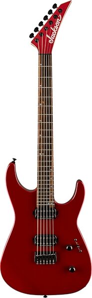 Jackson American Series Virtuoso HT Electric Guitar, (with Case), Red Crystal, Action Position Front