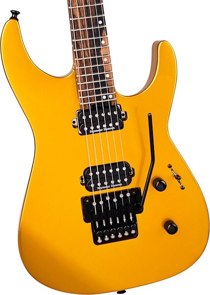 Jackson American Series Virtuoso Electric Guitar (with Case), Gold Rush, Action Position Back