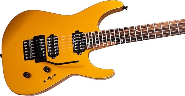 Jackson American Series Virtuoso Electric Guitar (with Case), Gold Rush, Action Position Back