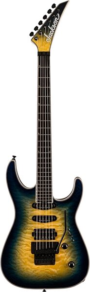 Jackson Pro Plus Soloist SLA3Q Electric Guitar (with Gig Bag), Amber Blue Burst, USED, Blemished, Action Position Back