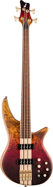 Jackson Pro Series Spectra IV Electric Bass, Amber Flame, Action Position Back