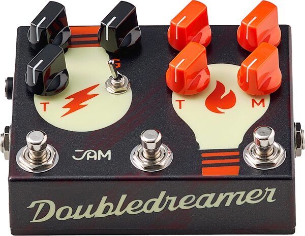 JAM Pedals Double Dreamer Dual Overdrive Pedal, Blemished, Action Position Back
