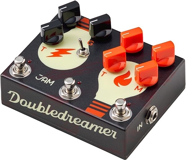 JAM Pedals Double Dreamer Dual Overdrive Pedal, Blemished, Action Position Side