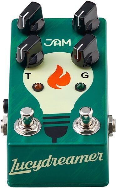 JAM Pedals Lucydreamer Overdrive Pedal, Action Position Side