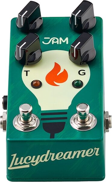 JAM Pedals Lucydreamer Overdrive Pedal, Action Position Back