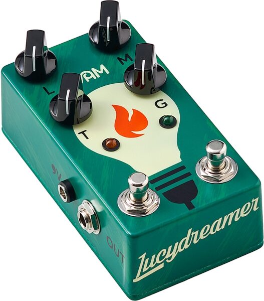JAM Pedals Lucydreamer Overdrive Pedal, Action Position Back