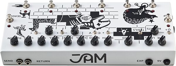 JAM Pedals Pink Flow Multi-Effect Pedal, New, Action Position Side