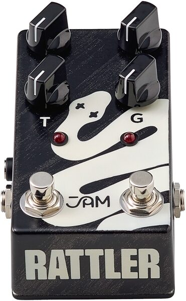 JAM Pedals Rattler Bass Distortion Pedal, Action Position Side