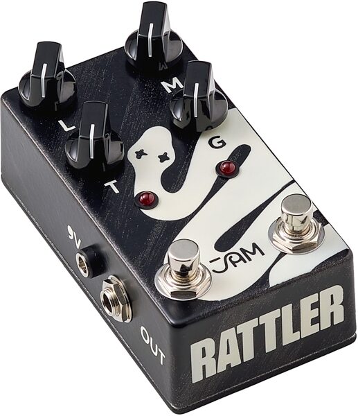 JAM Pedals Rattler Bass Distortion Pedal, Action Position Side