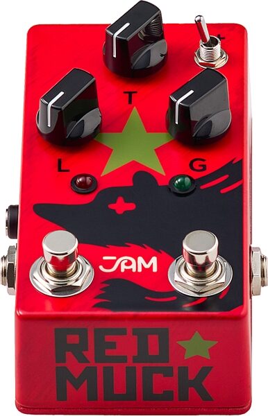JAM Pedals Red Muck Fuzz Distortion Pedal with Boost, Action Position Back